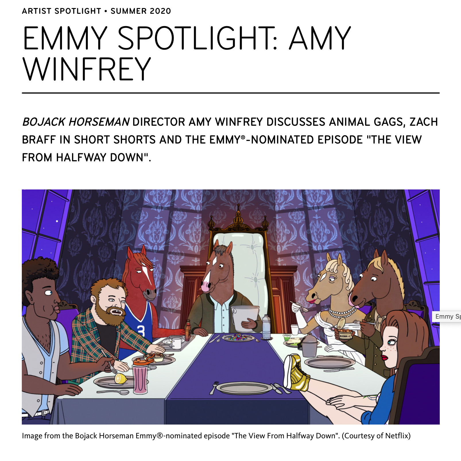 Amy Winfrey talks about the View from Halfway Down